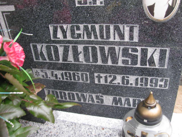 Zygmunt Kozłowski 1960 Krzyż Wielkopolski - Grobonet - Wyszukiwarka osób pochowanych