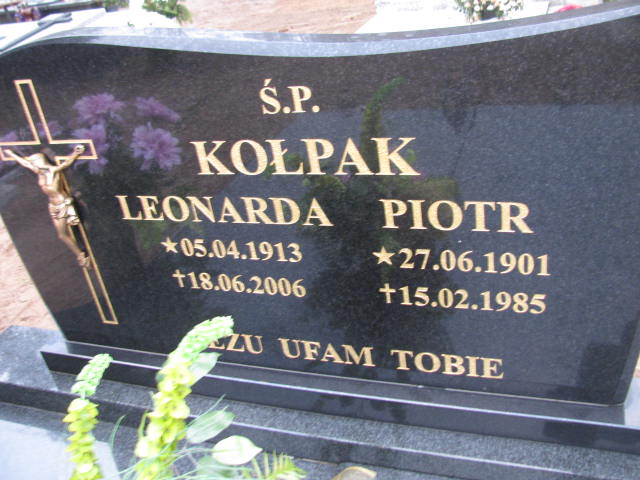 Leonarda Kołpak 1913 Krzyż Wielkopolski - Grobonet - Wyszukiwarka osób pochowanych