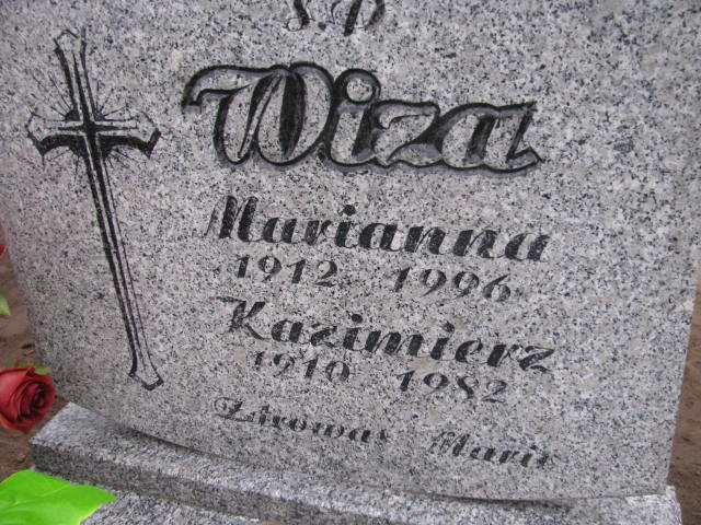 Marianna Wiza 1912 Krzyż Wielkopolski - Grobonet - Wyszukiwarka osób pochowanych