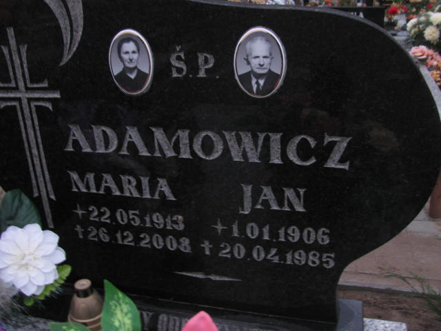 Maria Adamowicz 1913 Krzyż Wielkopolski - Grobonet - Wyszukiwarka osób pochowanych