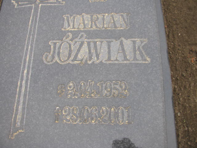 Marian Jóźwiak 1952 Krzyż Wielkopolski - Grobonet - Wyszukiwarka osób pochowanych