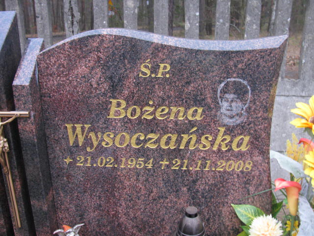 Bożena Wysoczańska 1954 Krzyż Wielkopolski - Grobonet - Wyszukiwarka osób pochowanych