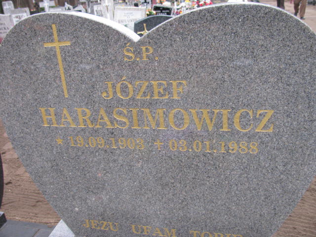 Jerzy Józef Harasimowicz 1903 Krzyż Wielkopolski - Grobonet - Wyszukiwarka osób pochowanych