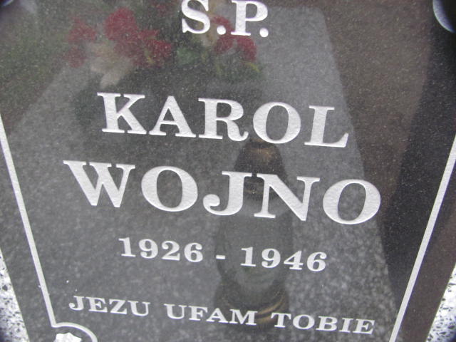 Karol Wojno 1926 Krzyż Wielkopolski - Grobonet - Wyszukiwarka osób pochowanych