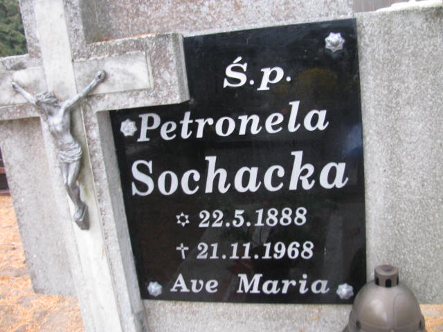 Petronela Sochacka 1888 Krzyż Wielkopolski - Grobonet - Wyszukiwarka osób pochowanych